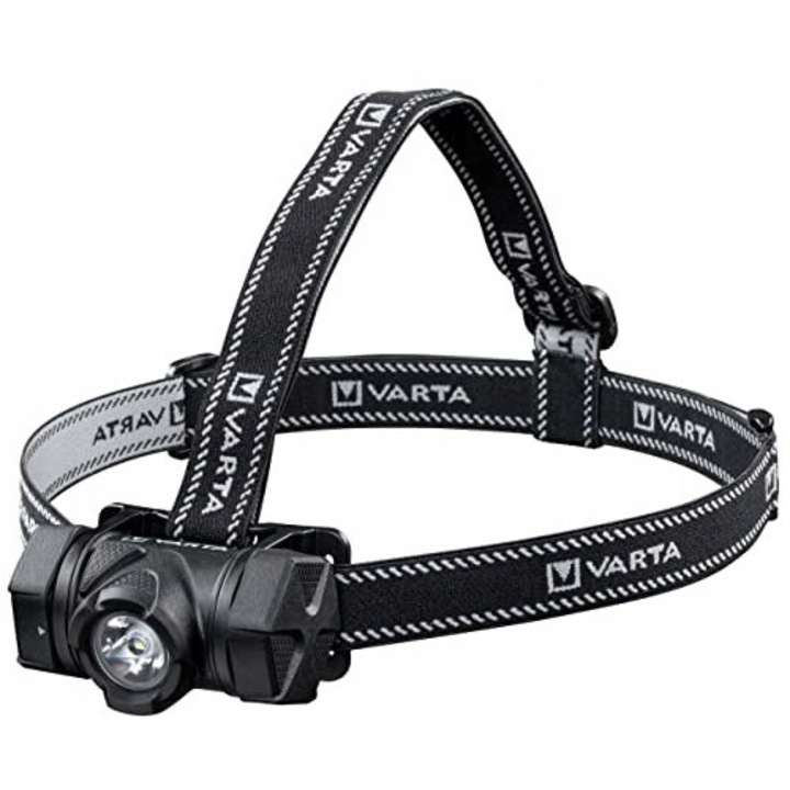 Lanterna frontala Varta H20 Pro, 2 moduri de iluminare, rezistenta la apa, 3x AAA baterii