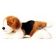 Плюшена играчка Бигъл, Uni-Toys, 24x10x12см, рециклиран материал, 146гр
