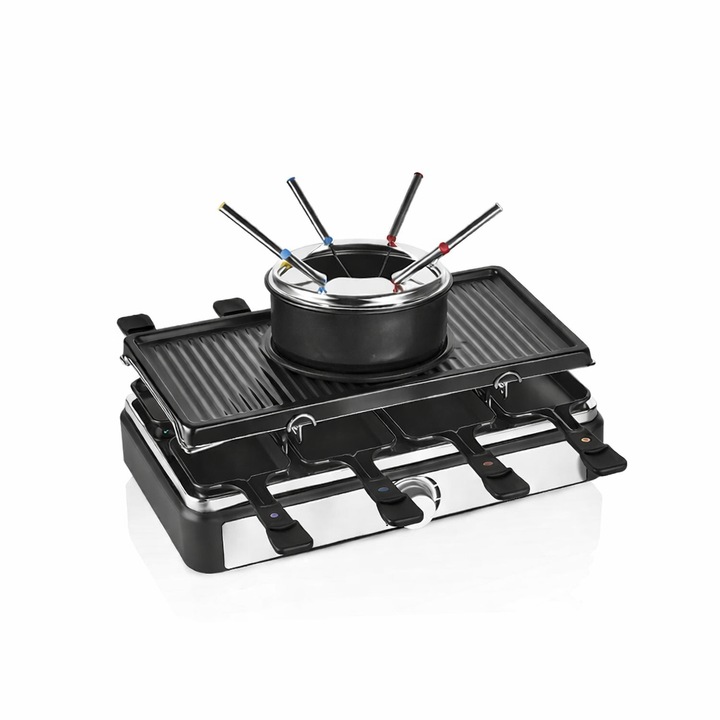 Gratar electric 2 in 1, non stick, putere 1400w, grill de piatra si grill de aluminiu / ZLN 8863