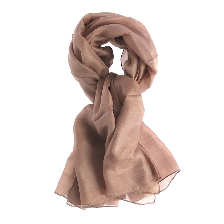 Esarfa maro din matase 100 x 180 cm