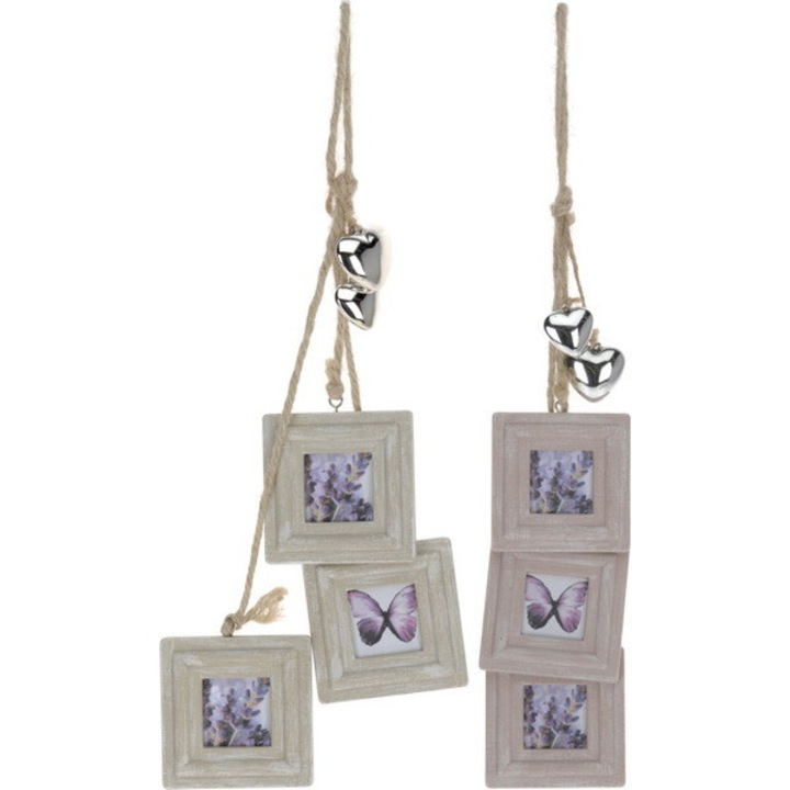 Accesorii decorative, Koopman, cadru triplu, 2 culori, dimensiuni mini
