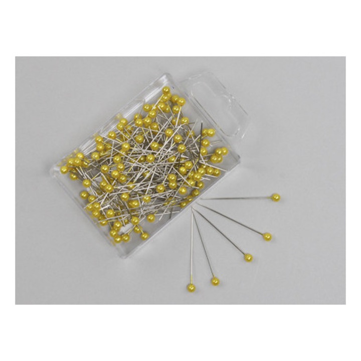 Set 144 perle 4mm, ED Collection, galben