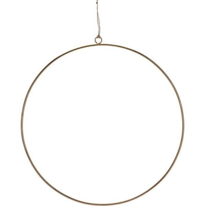 Coronita de Craciun Koopman, stephania aluminiu, 50cm, aurie