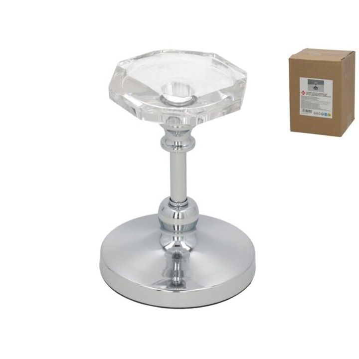 Suport lumanari, ED Collection, Cristal Milano, 11x15cm, transparent