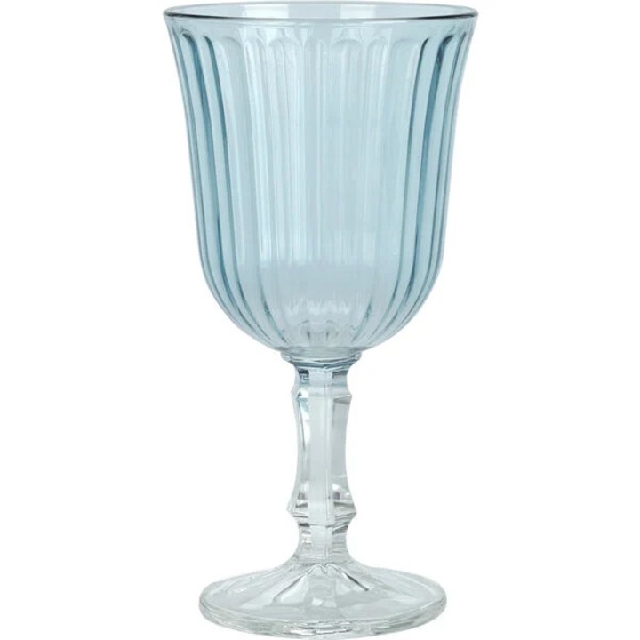 Set pahare de sticla pentru nunta, Koopman, 8x16cm, 240ml, albastru