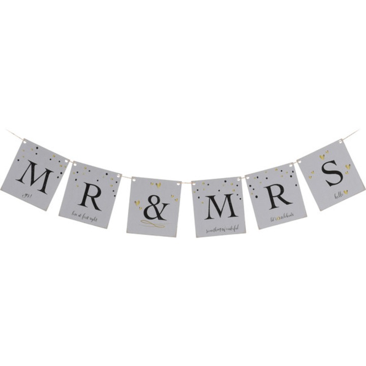 Ghirlanda de nunta MR&MRS, Koopman, 2m, 12,5x11cm