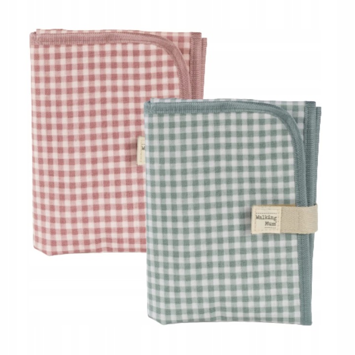 Mese de infasat Walking Mum, prietenos cu pielea, roz, 66x33cm, model pliabil si portabil