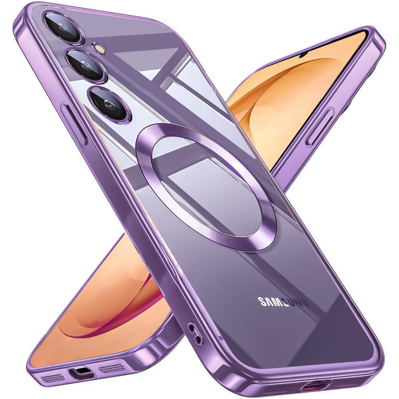 Husă telefon mobil, ALC MOBILE, pentru Samsung Galaxy S26 Plus, rezistență la șocuri, tehnologie MagSafe, mov
