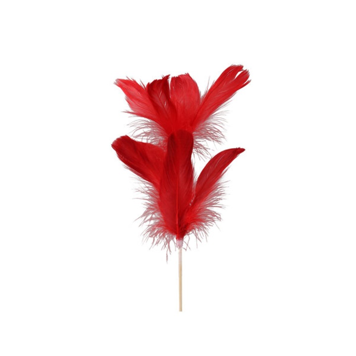 Pana decorativa, ED Collection, 72cm, rosu