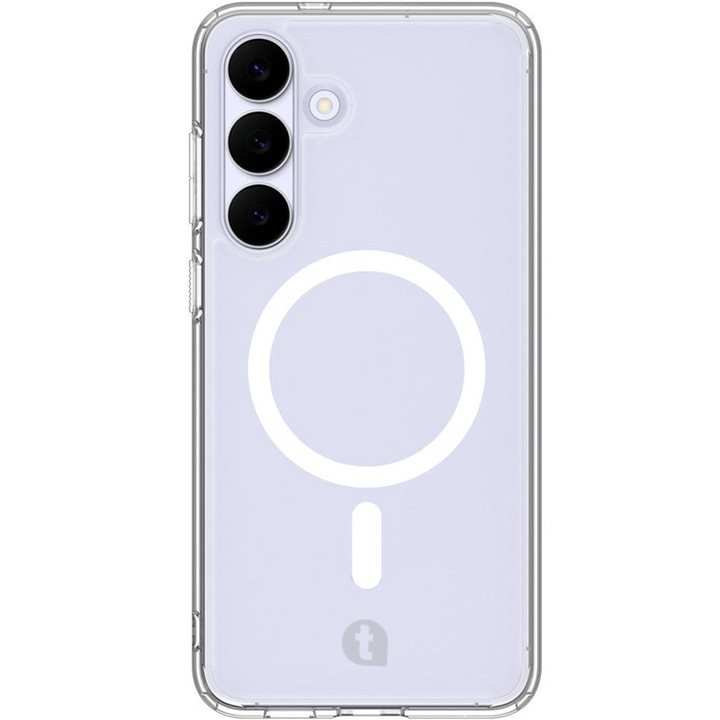 Husa de protectie telefonultau® din silicon pentru Samsung Galaxy S25 Plus, MagSafe, Ultra Slim, Flexibila, Clear Case, Transparent