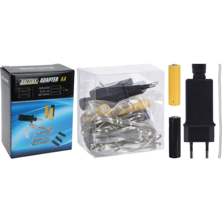 Adaptor pentru baterii 4AA, Koopman, 3m, transparent