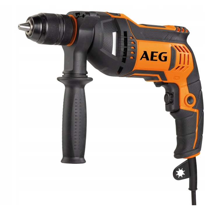 Бормашина AEG SBE 705 RE, 705W, 13мм, с ергономична дръжка, пълен комплект