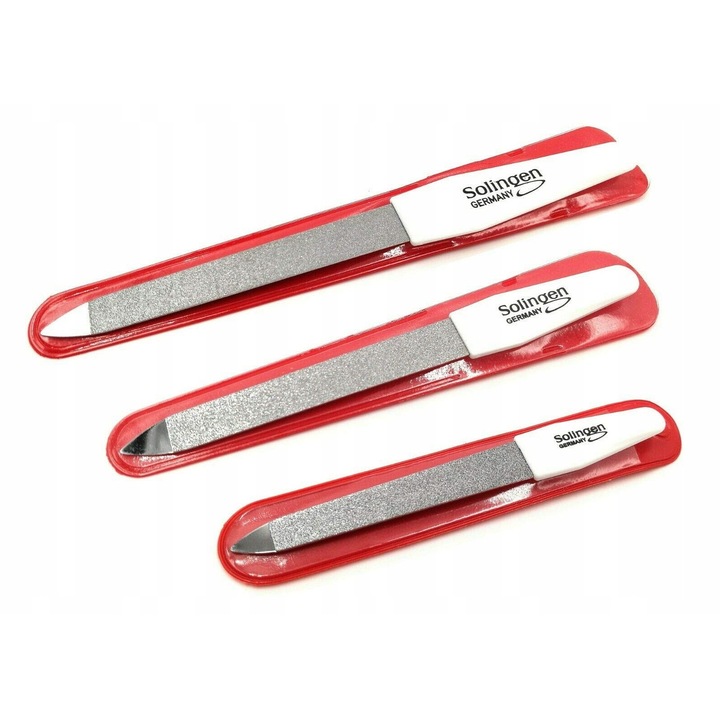 Set 3 pile cosmetice profesionale Solingen, 10x15,6cm, diverse culori