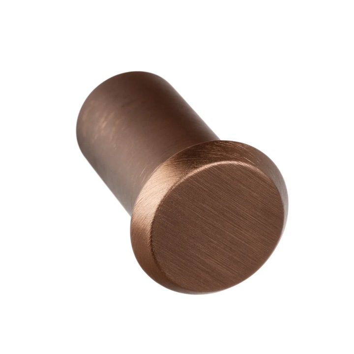Buton pentru mobila Fase, finisaj bronz periat, D:23 mm