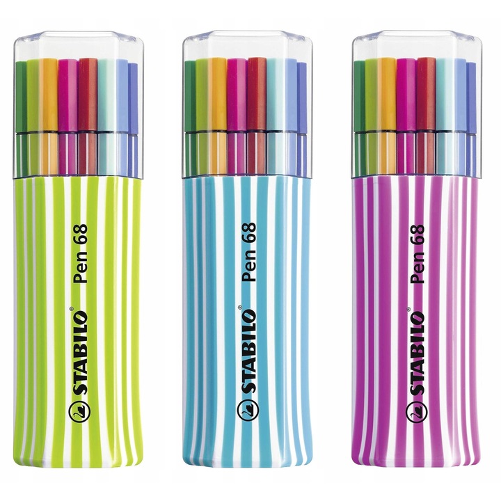 Set 68 carioci colorate Stabilo, multicolor