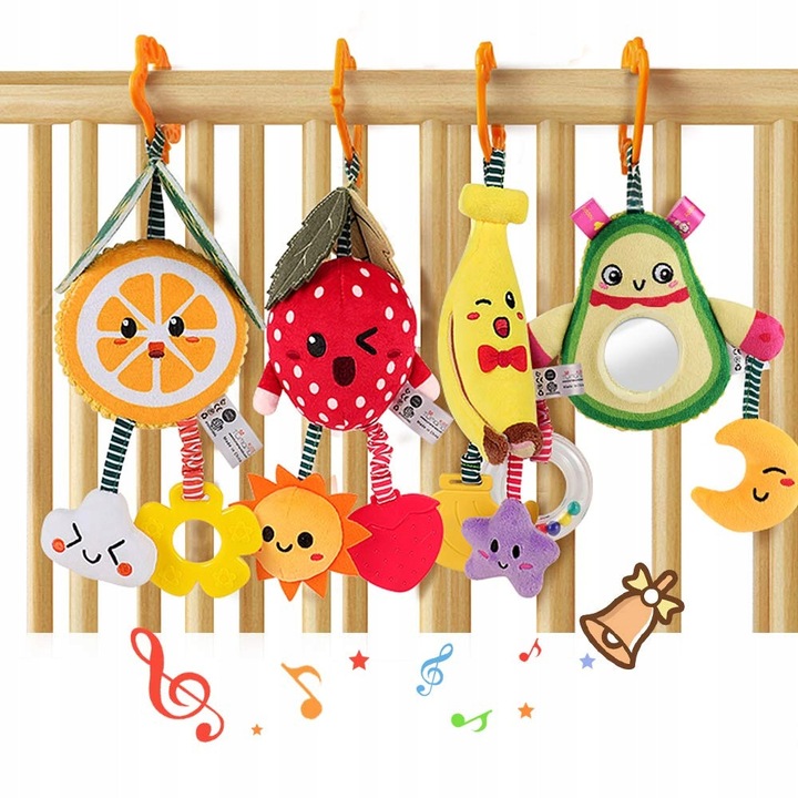 Tumama interaktív játékszett, plüss gyümölcsök, 370g