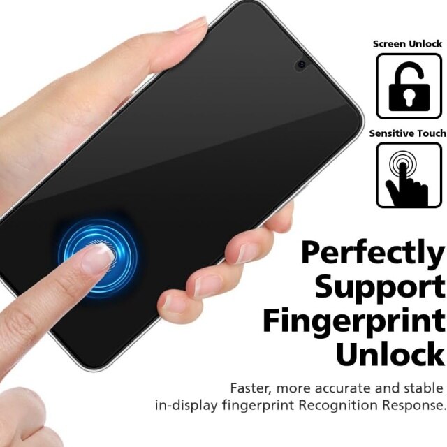 Folie protectie telefon set 2 buc, compatibila cu Samsung Galaxy S25 Ultra, sticla 9H, rezistenta la zgarieturi