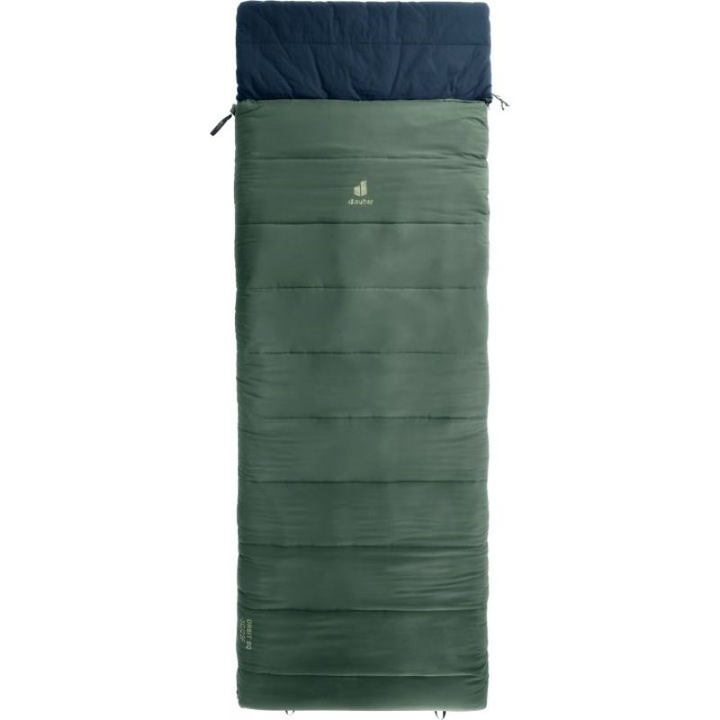 Sac de dormit Deuter, model Orbit SQ, 0-10°C, verde-albastru, 200 cm