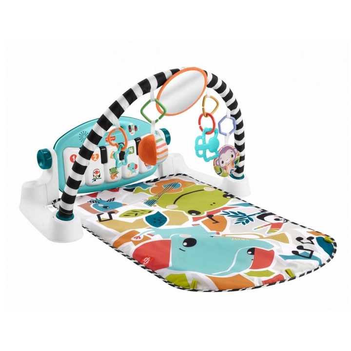 Mata educationala cu pian, Mattel, multicolor, 70x100cm