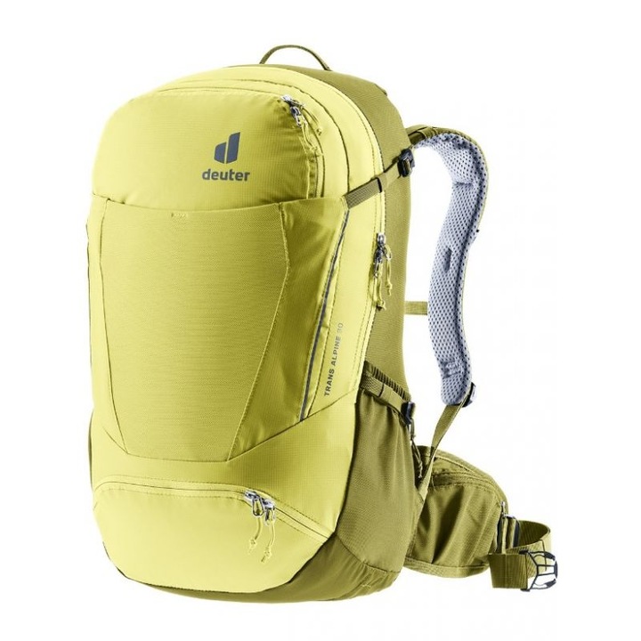 Deuter Trans Alpine 30 kerékpáros hátizsák, sárga, ivórendszerrel