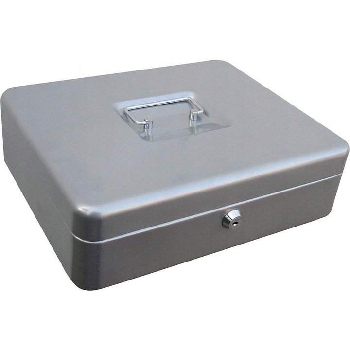 Caseta pentru bani, 30x24x9cm, 2 chei, 3 compartimente