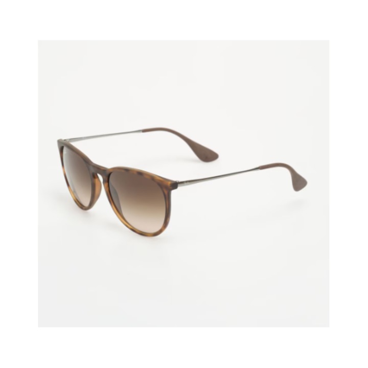 Ochelari de soare maro gradient, rama de oglinda metalica, filtru UV de nivel 3