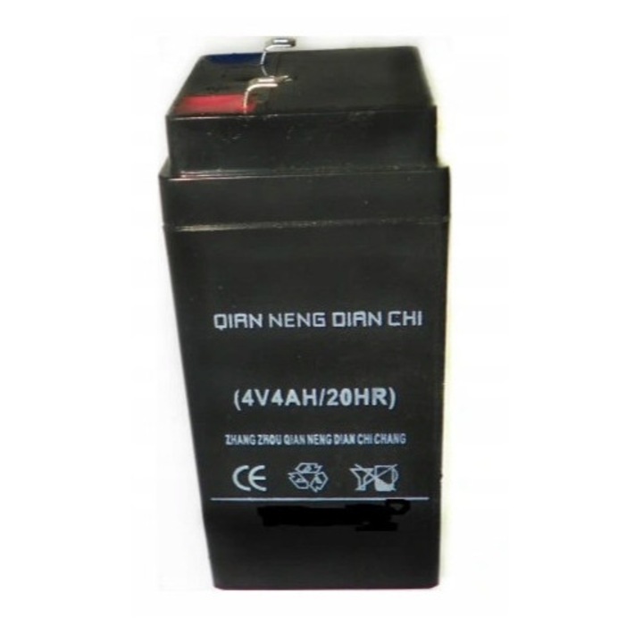 Gel акумулатор 4V 4Ah Galaxy, размери 10x4,5x4,5cm, употреба за UPS, аварийно осветление, системи за наблюдение