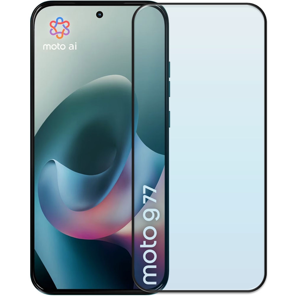 Folie din sticla securizata pentru Motorola Moto G77, HAMSTERBOX Glass Shield, Protectie completa ecran, Full face, Aplicare rapida, Case Friendly, Transparenta