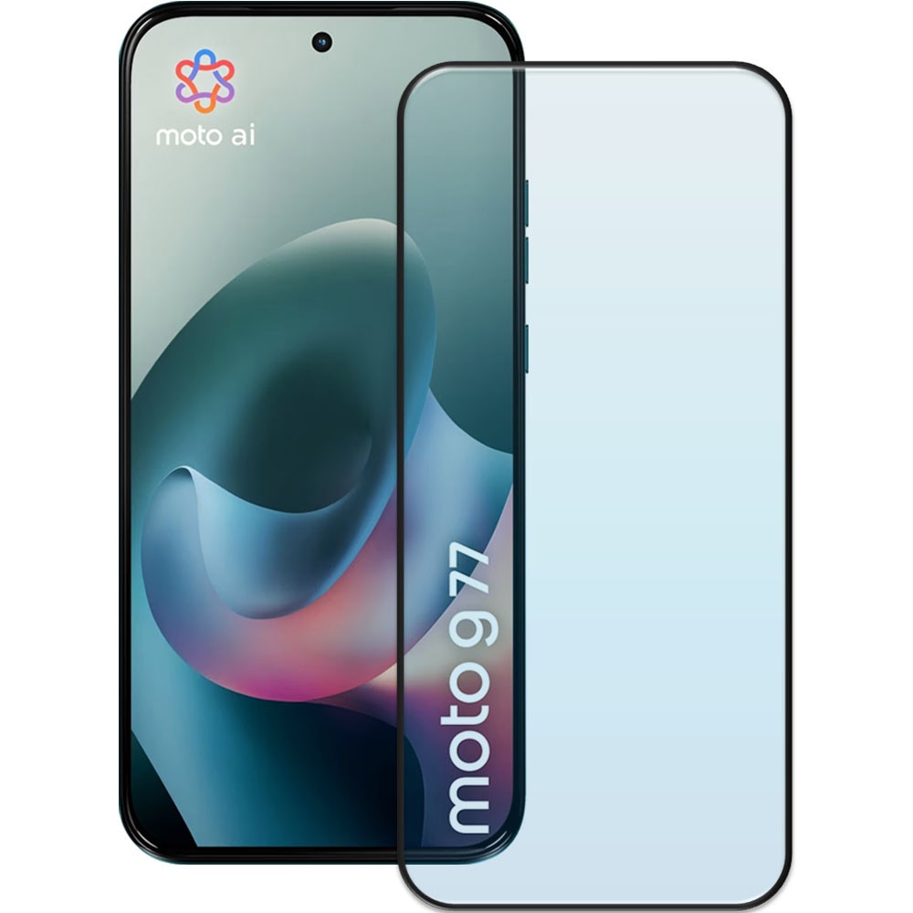Folie din sticla securizata pentru Motorola Moto G77, HAMSTERBOX Glass Shield, Protectie completa ecran, Full face, Aplicare rapida, Case Friendly, Transparenta