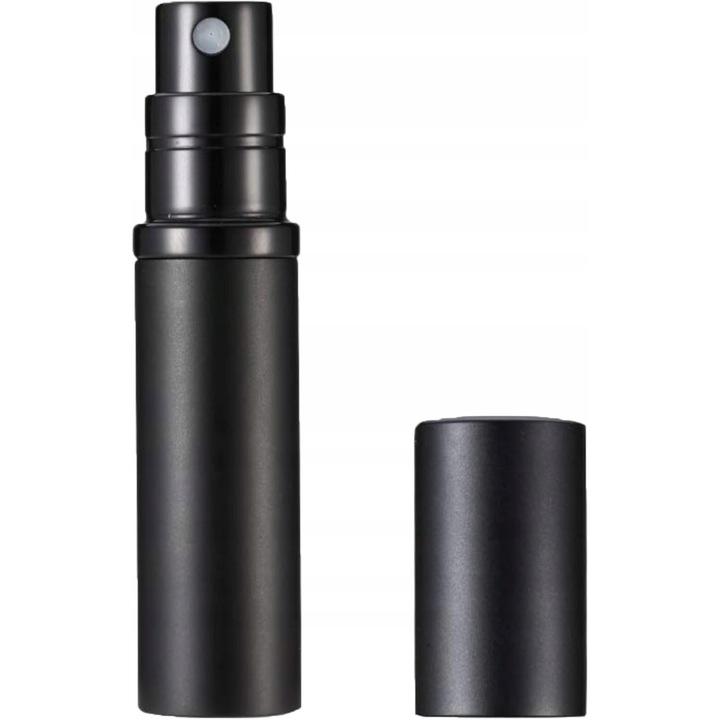 Atomizor mini pentru parfum 5 ml, negru, compact, reutilizabil, pentru calatorii
