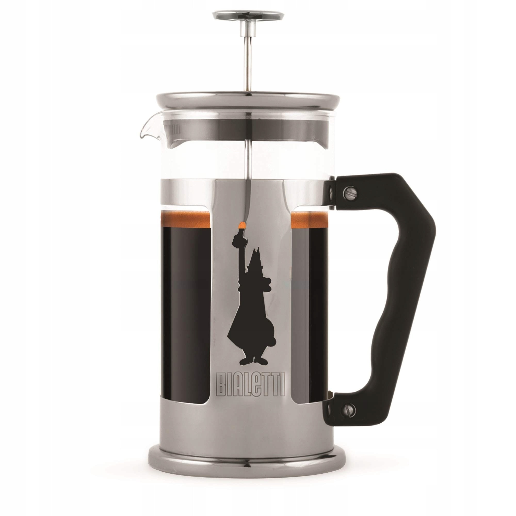 Cafetiere Bialetti, 350ml, design elegant, sticla borosilicata, negru/silver