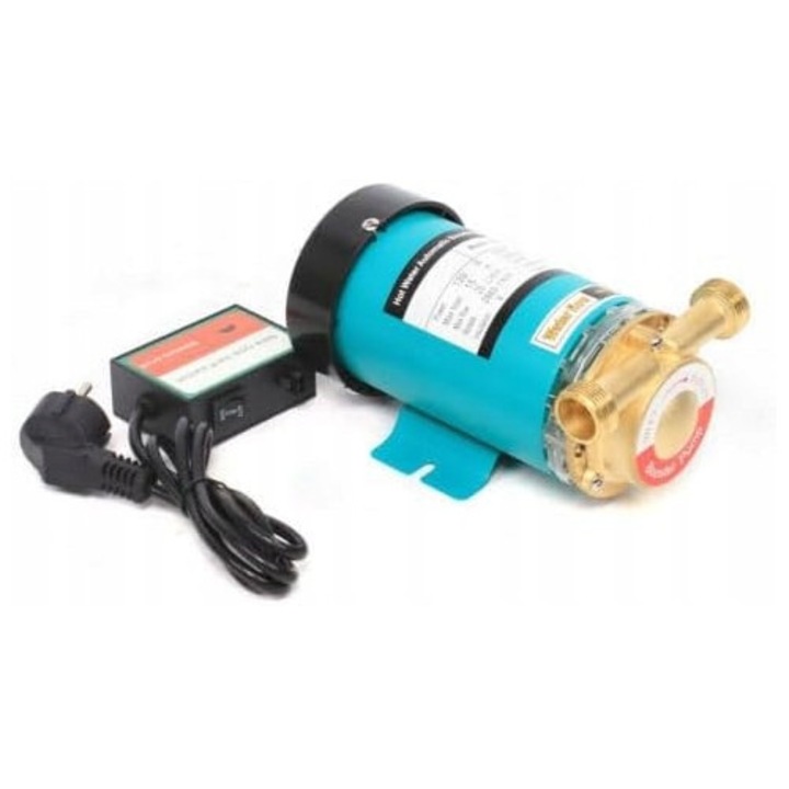 Pompa de apa automata pentru apa calda, 90W/120W, 10m/15m inaltime, 20l/min/25l/min, 220V, set cu cablu si instructiuni