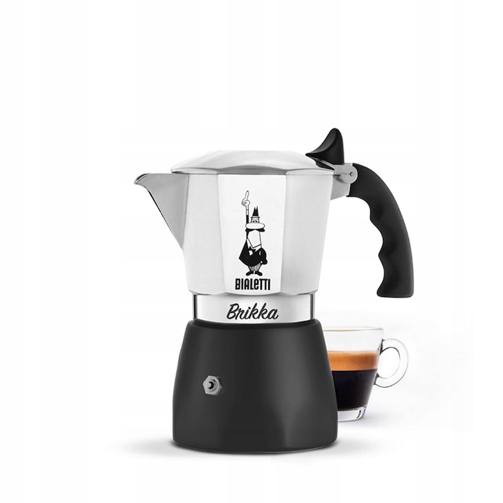 Espressoare pentru aragaz Bialetti New Brikka, 4 filizanek, 170ml, alb
