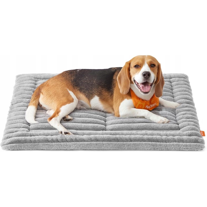 Легло за кучета и котки, 90x65см, противоплъзгащо, перящо се, сиво
