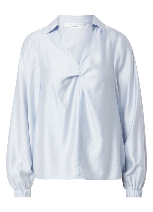 Bluza dama, Guido Maria Kretschmer, albastru deschis, satinata, Albastru deschis