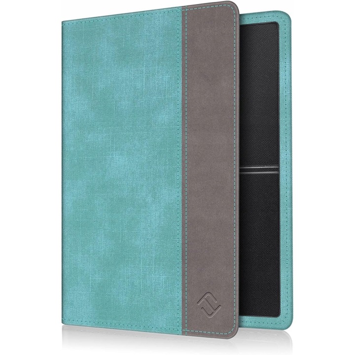 Husa pentru documente auto, 1 compartiment mare + 2 pentru carduri, ecopiele, turcoaz