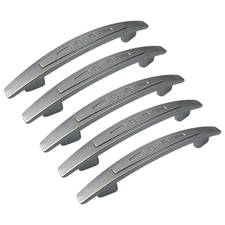 Set 5 Manere din plastic, 2108-12, lungime 148 mm, distanta gauri 96 mm, saten