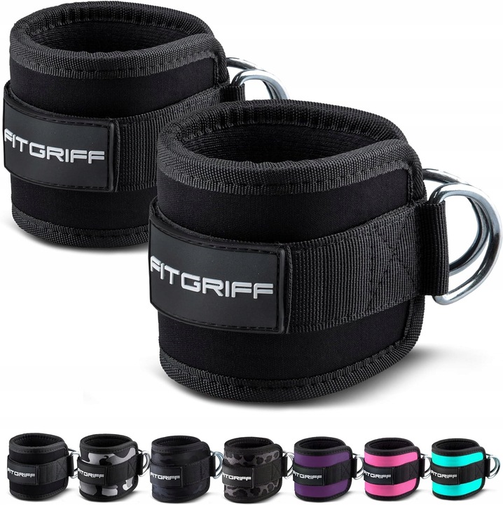 Banda de ridicare Fitgriff, 2 dimensiuni, neopren, bumbac, multicolor