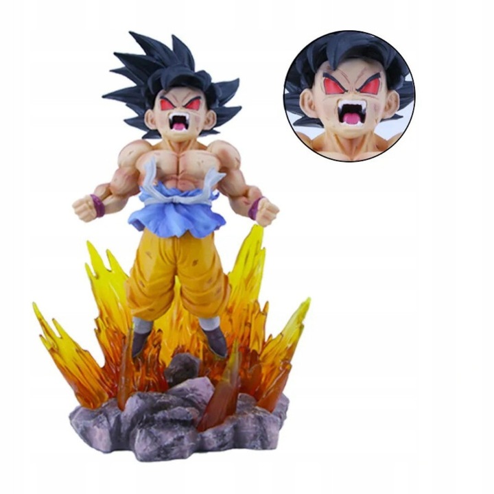 Figurina Dragon Ball Goku, transformare in Maimuta Mare, 18cm, PVC