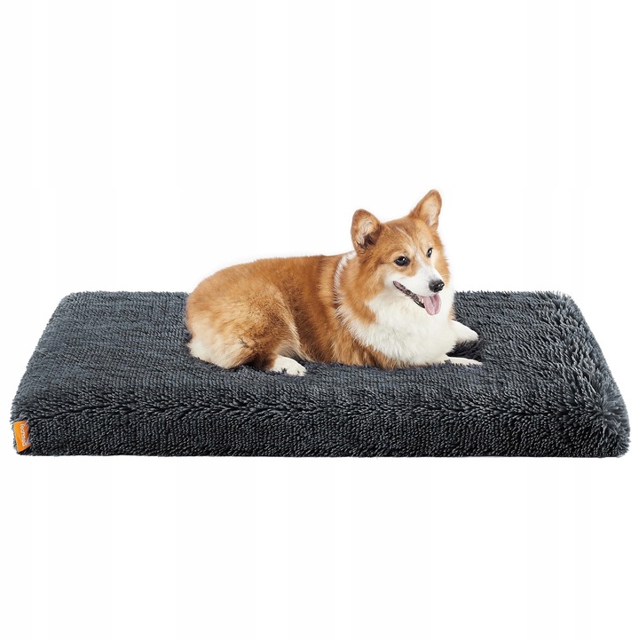 Ортопедична подложка за кучета, Feandrea, 95x60x8см, подплатена с пяна, противоплъзгаща, тъмно сива