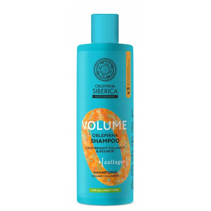 Hajsampon, Natura Siberica, 400ml, Volumennövelő