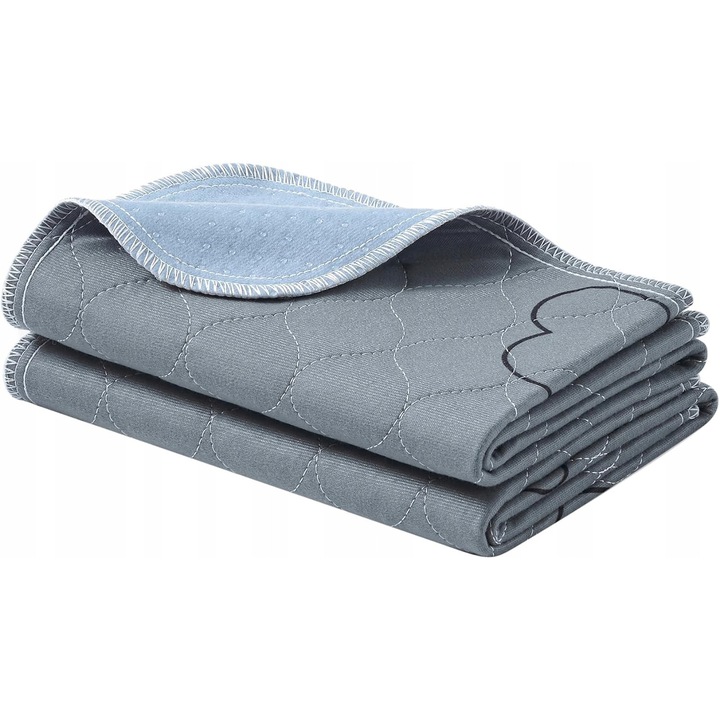 Комплект от 2 постелки за кучета, FEANDREA, сиви, 61x46 см