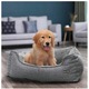 Легло за кучета Feandrea, 70x55x21см, сиво, мек материал, подвижна възглавница