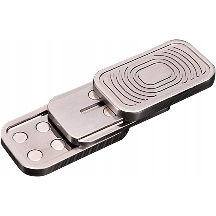 Jucarie interactiva antistres metalica, EDC Fidget, design ergonomic, portabila, multicolor