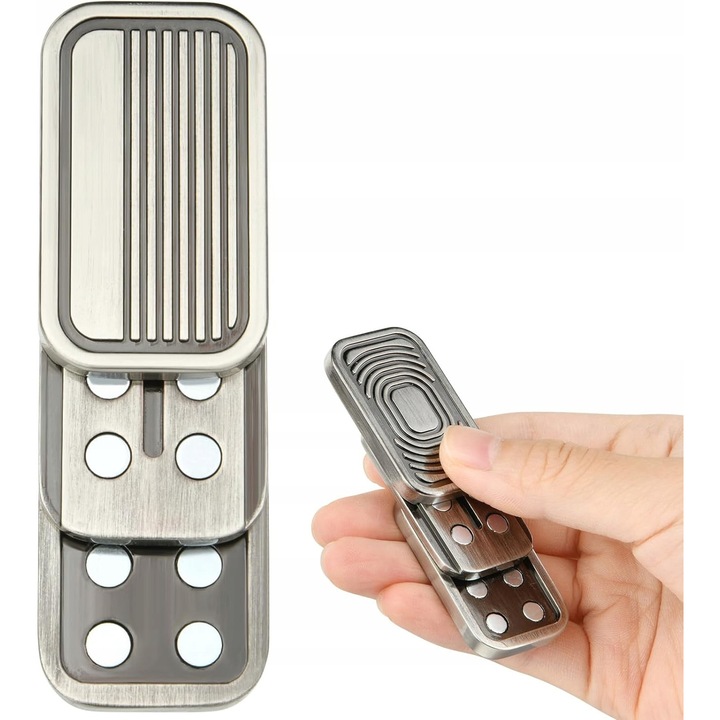 Antistress spinner, fém, kompakt, stresszcsökkentő, többszínű