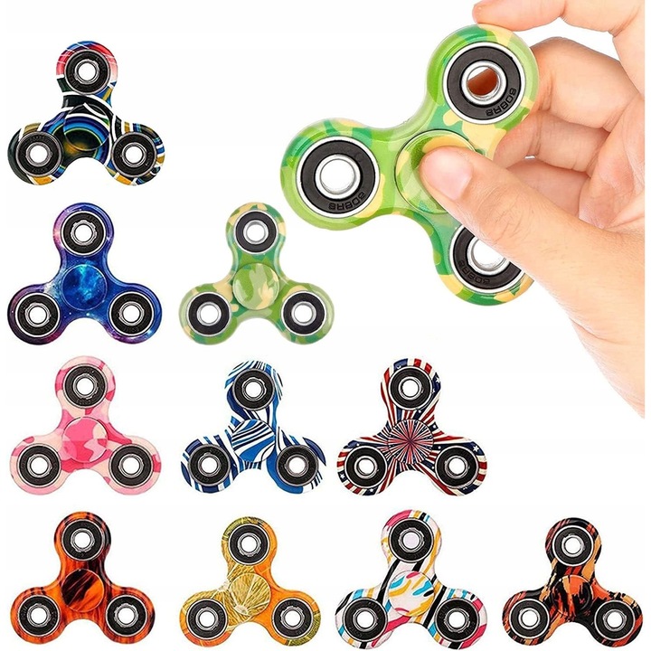 24 darabos Fidget Spinner szett, stresszoldó játékok, többszínű, gyerekeknek és felnőtteknek