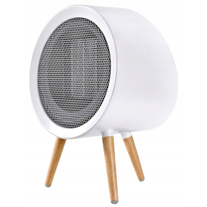 GAIATOP K-116 kerámia hősugárzó, 1000W, fehér, 21,08x17,68x19,38cm, kompakt design