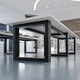Cadru Masa MetaloPro Eta Extreme Long, 360x80x72 cm, Otel Vopsit Pulbere Negru Mat, Trei Cadre Rectangulare, Picioruse Reglabile