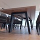 Cadru metalic pentru masă Thusia Extreme Long, metal negru mat, 340x80x72 cm, set 2 picioare reglabile