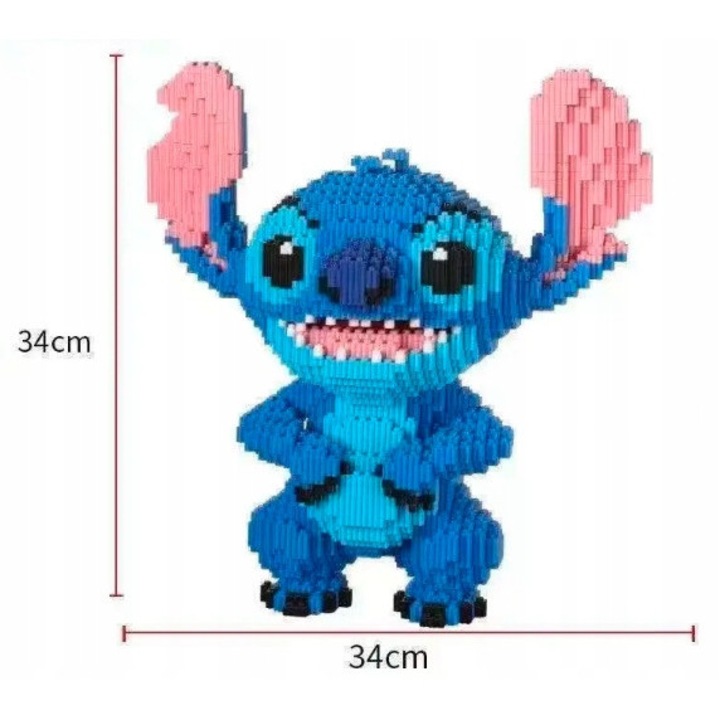 Set de constructie Disney Stitch, 3820 elemente, 34x34cm